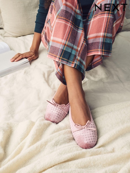 Neutral Sparkle Ballet Slippers (E14083) | £18