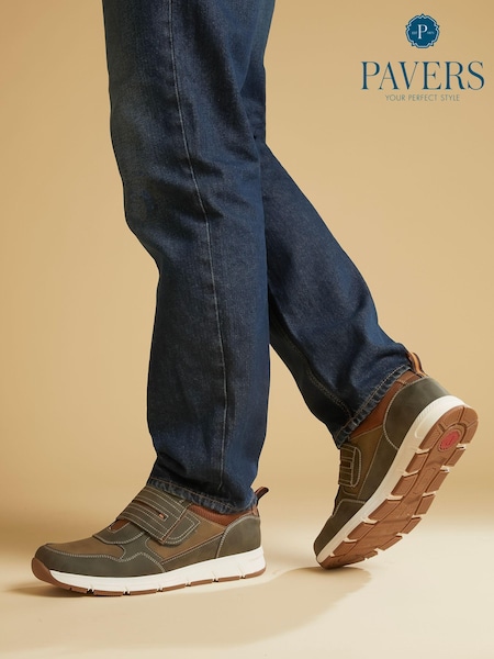 Pavers Green Pavers Green Touch-Fasten Trainers (E14499) | £40