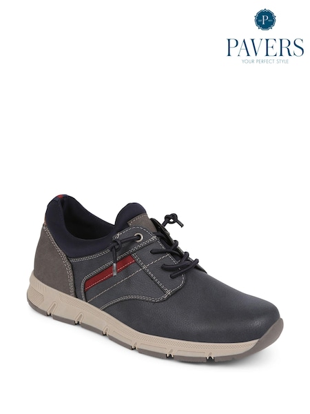 Pavers Blue Pavers Lace-Up Trainers (E14513) | £40