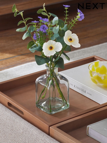 Multi Artifical Squattle Floral Arrangement (E14539) | £16