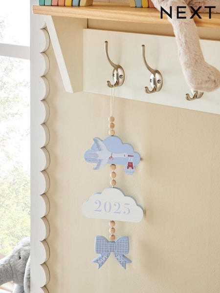 Blue Baby Boy Born in 2025 Hanging Decoration (E14960) | £6