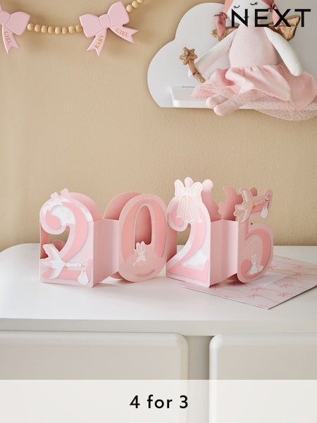 Pink Baby Girl Born in 2025 Pop Up Card (E14967) | £3.50