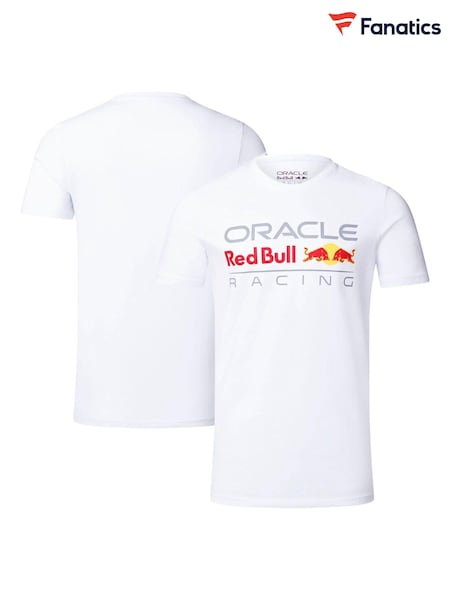 Fanatics Large 100% Cotton Unisex F1 Red Bull Racing Logo White T-Shirt (E15280) | £32