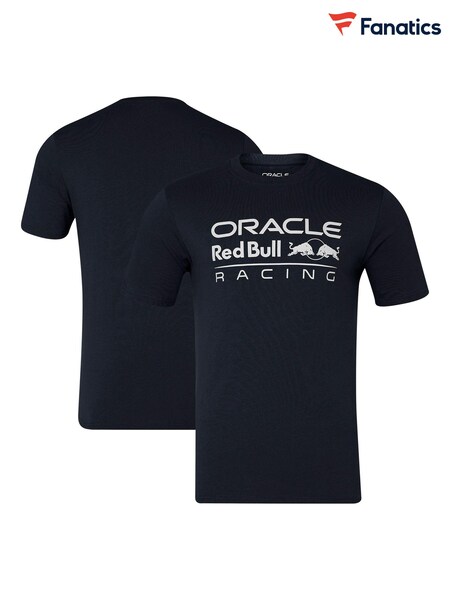 Fanatics Unisex Blue F1 Bull Racing Logo 100% Cotton T-Shirt (E15297) | £32