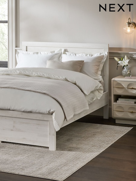 White Oak Effect Bronx Wooden Bed Frame (E16262) | £465 - £565