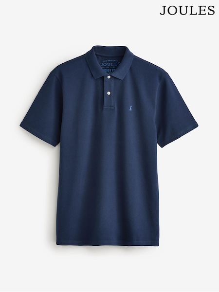 Joules Navy Cotton Pique Polo Shirt (E16377) | £19.95