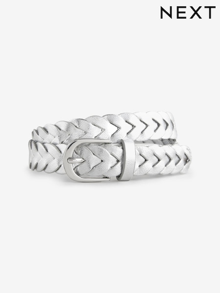 Silver Braided Belt (E16394) | £7 - £8