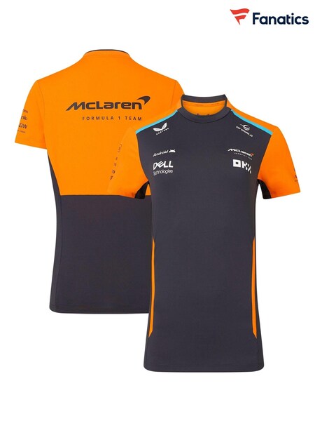 Fanatics Womens Grey F1 McLaren 2024 Team Set Up T-Shirt (E16446) | £55