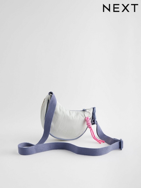 Blue/Grey Sling Cross-Body Bag (E16657) | £14