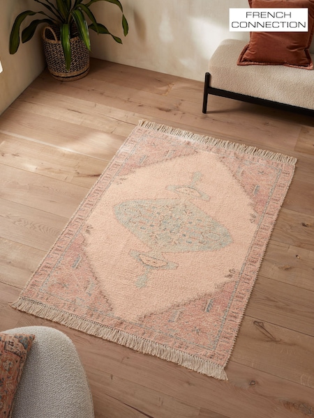 French Connection Natural Avanti Flatweave Rug (E17653) | £60 - £180