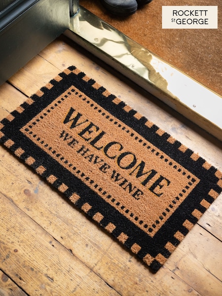Rockett St George Welcome We Have Wine Doormat (E17788) | £16