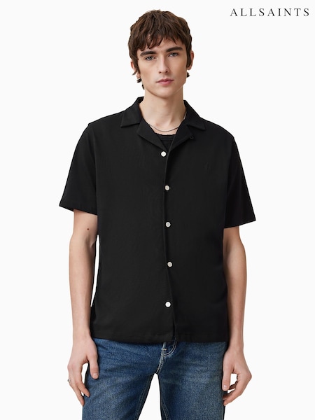 AllSaints Black Hudson Shirts (E18110) | £79