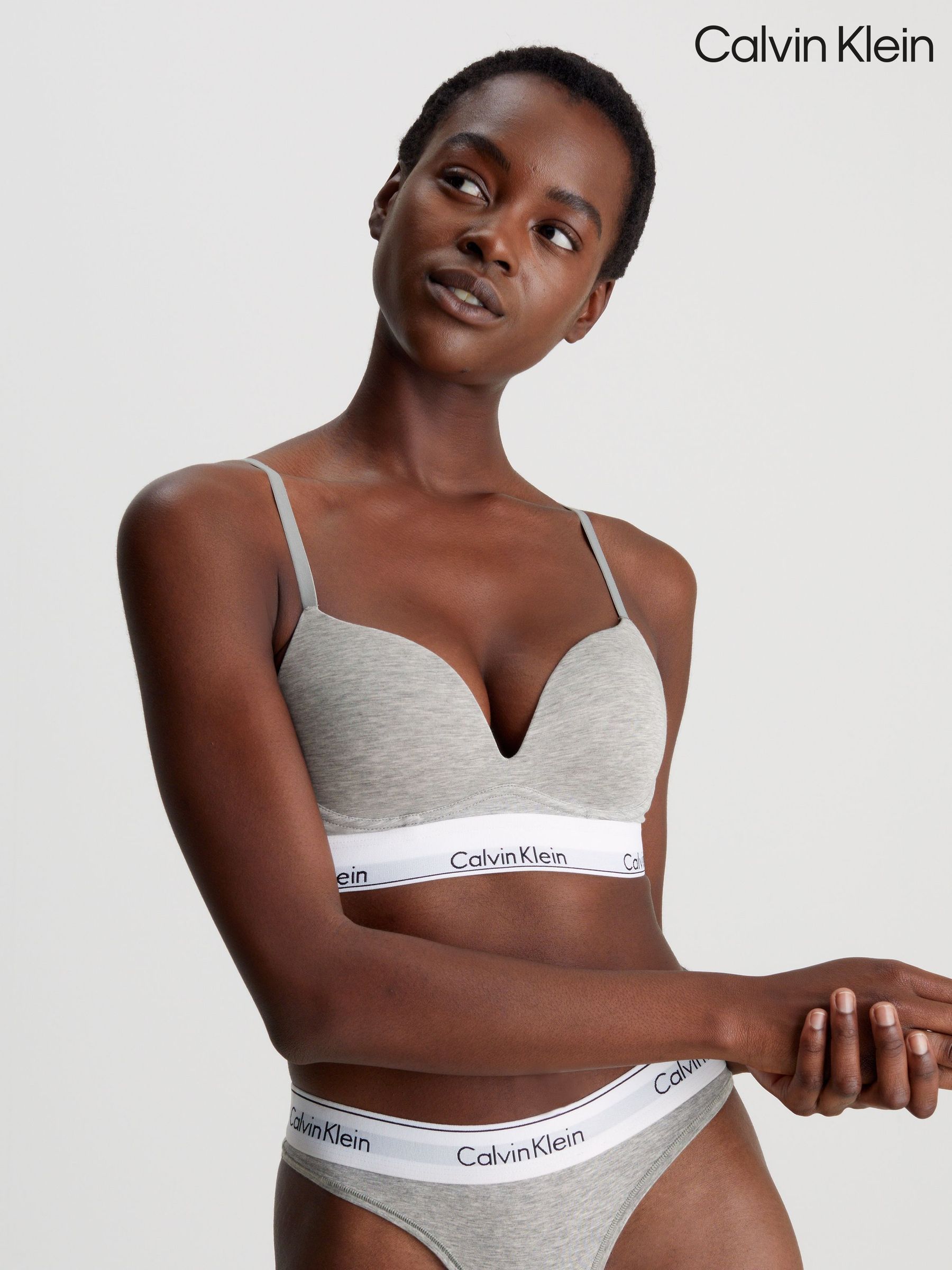 Buy Women s Grey Calvin Klein Lingerie Online Next UK