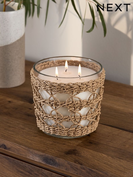 Blue Sea Salt and Citrus 3 Wick Scented Candle (E18604) | £20