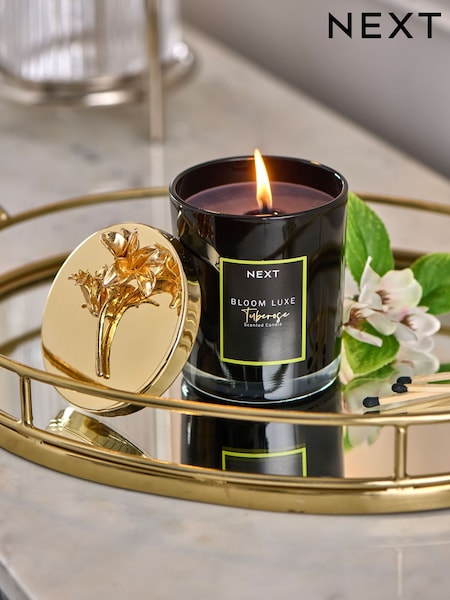 Black Bloom Luxe Tuberose Luxury Scented Candle (E18619) | £14