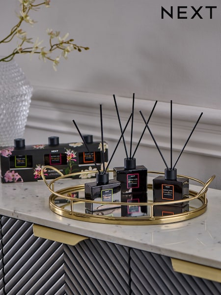 Set of 3 Bloom Luxe Tuberose Set of 3 Luxury Fragranced Reed Diffuser (E18890) | £20