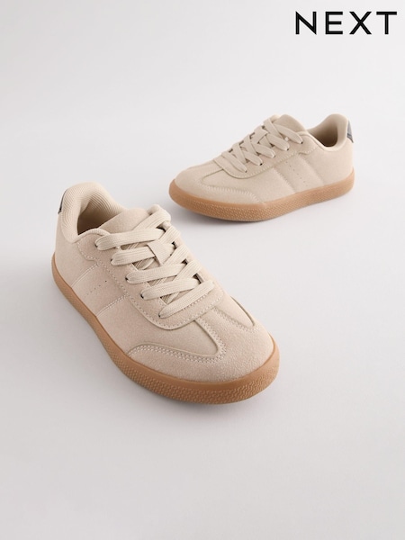 Neutral Standard Fit (F) Lace-Up Trainers (E19062) | £22 - £29