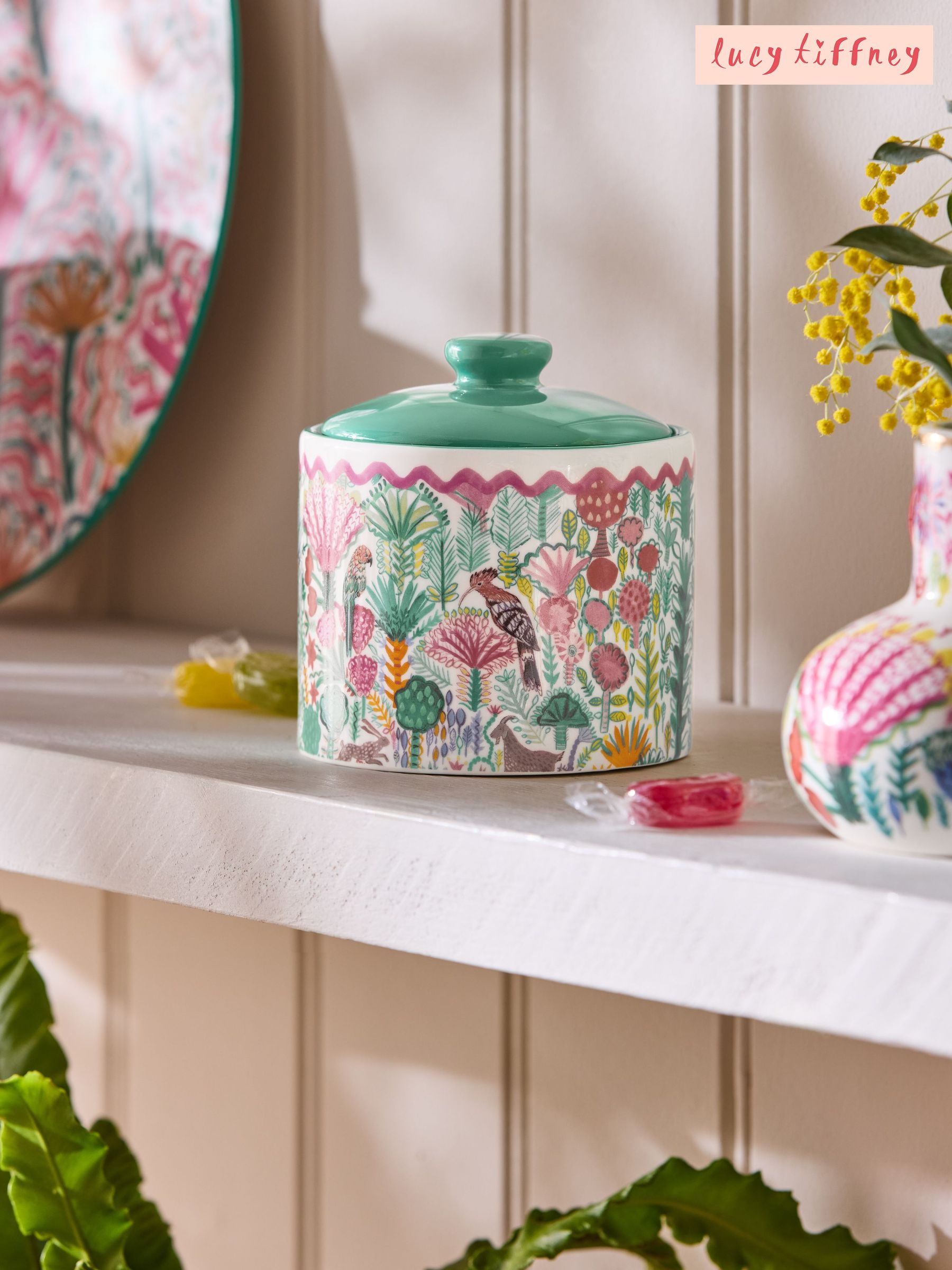 Lucy Tiffney Pink Small Storage Jar (E19112) | £14