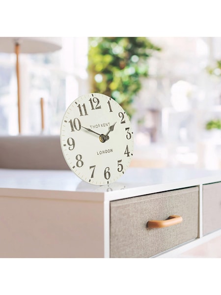 Thomas Kent Clocks Natural 6 Inch Arabic Mantel Clock (E19360) | £30