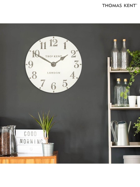 Thomas Kent Clocks Natural 12" Arabic Wall Clock (E19361) | £52