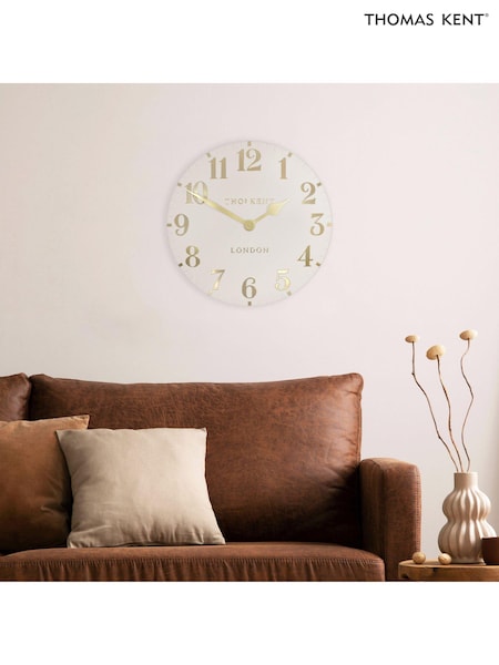 Thomas Kent Clocks Light Brown 20" Arabic Wall Clock (E19363) | £90