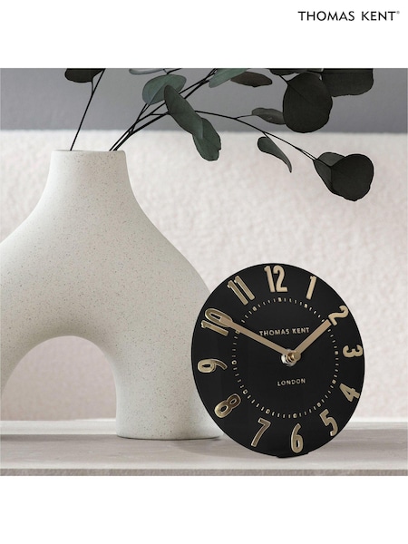 Thomas Kent Clocks Black 6 Inch Mulberry Mantel Clock (E19364) | £30