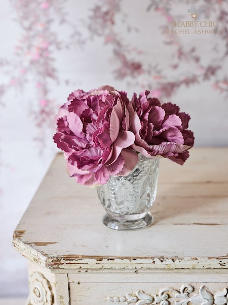 Shabby Chic by Rachel Ashwell® Pale Pink Vintage Roses In Glass Vase (E19531) | £12