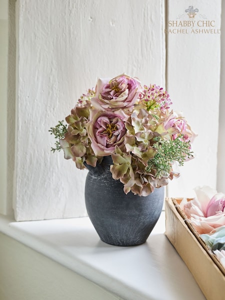 Shabby Chic by Rachel Ashwell® Pale Pink Mix Bouquet In Urn Vase (E19537) | £50
