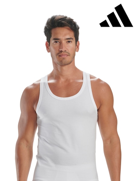 adidas White Active Flex Vests 2 Pack (E19836) | £30