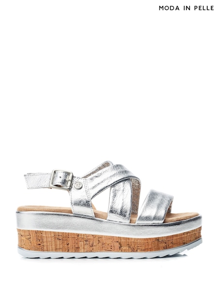 Moda in Pelle ROMANI ASSYMETRIC PART CORK SPORT WEDGE (E21277) | £89