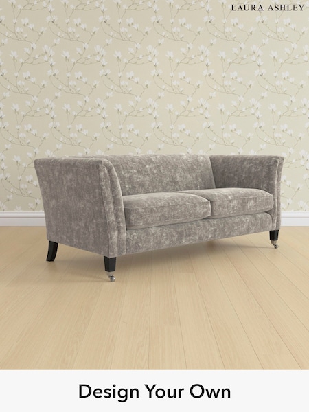 Kingsley Velvet/Pale French Grey Chatsworth By Laura Ashley (E21553) | £1,350