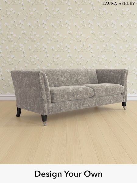 Kingsley Velvet/Pale French Grey Chatsworth By Laura Ashley (E21553) | £1,450