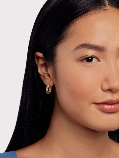Ted Baker Gold Tone DOTETTA: Dotty Hoop Earrings (E21659) | £35