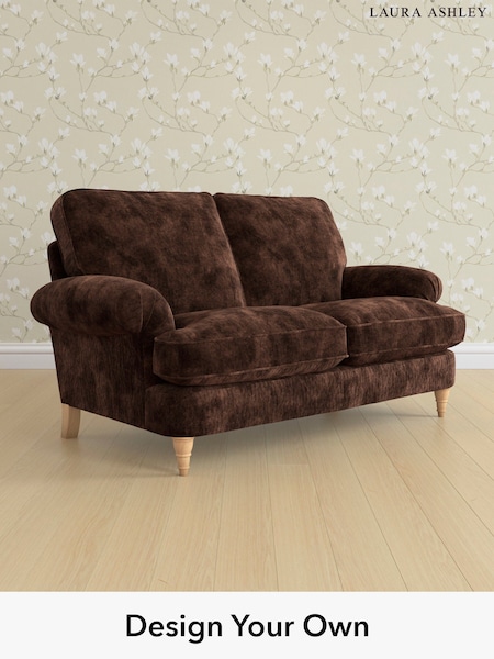 Kingsley Velvet/Chestnut Brown Beaumaris By Laura Ashley (E21928) | £1,300