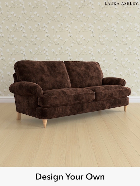 Kingsley Velvet/Chestnut Brown Beaumaris By Laura Ashley (E21928) | £1,500