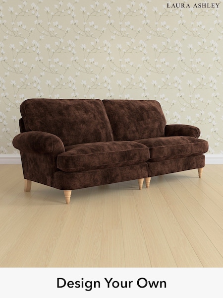 Kingsley Velvet/Chestnut Brown Beaumaris By Laura Ashley (E21928) | £1,600