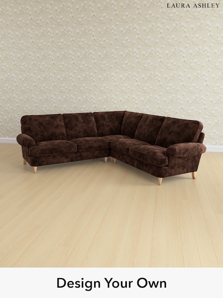 Kingsley Velvet/Chestnut Brown Beaumaris By Laura Ashley (E21928) | £2,900