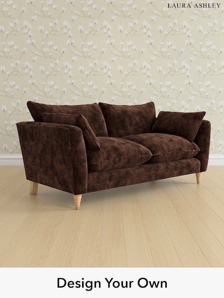 Kingsley Velvet/Chestnut Brown Casterton By Laura Ashley (E21931) | £1,400