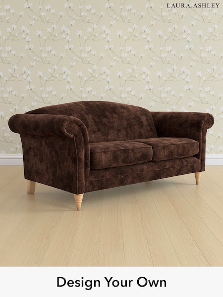 Kingsley Velvet/Chestnut Brown Gloucester By Laura Ashley (E21933) | £1,400