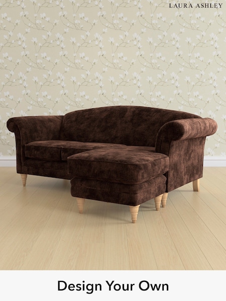 Kingsley Velvet/Chestnut Brown Gloucester By Laura Ashley (E21933) | £1,900