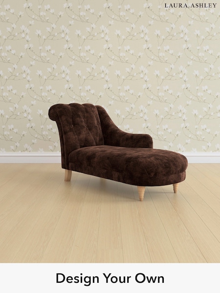 Kingsley Velvet/Chestnut Brown Gloucester Button Back By Laura Ashley (E21934) | £1,150