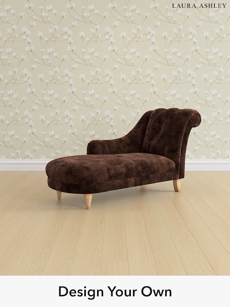 Kingsley Velvet/Chestnut Brown Gloucester Button Back By Laura Ashley (E21934) | £1,150