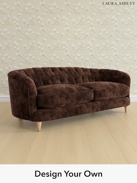 Kingsley Velvet/Chestnut Brown Hathersage By Laura Ashley (E21935) | £2,000