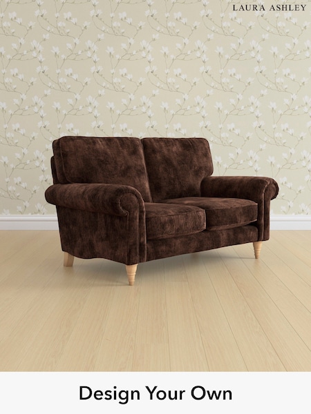 Kingsley Velvet/Chestnut Brown Kingston By Laura Ashley (E21945) | £1,200