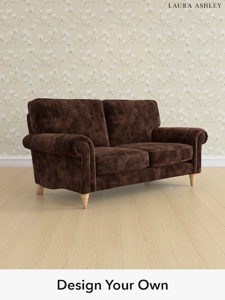 Kingsley Velvet/Chestnut Brown Kingston By Laura Ashley (E21945) | £1,300