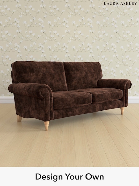 Kingsley Velvet/Chestnut Brown Kingston By Laura Ashley (E21945) | £1,400