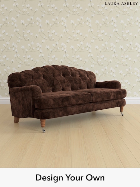 Kingsley Velvet/Chestnut Brown Havering By Laura Ashley (E21946) | £1,550