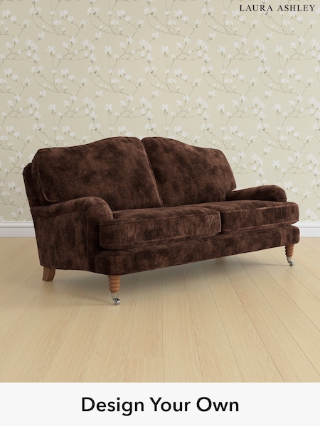Kingsley Velvet/Chestnut Brown Lynden By Laura Ashley (E21947) | £1,350