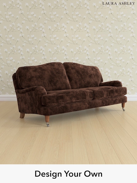 Kingsley Velvet/Chestnut Brown Lynden By Laura Ashley (E21947) | £1,450