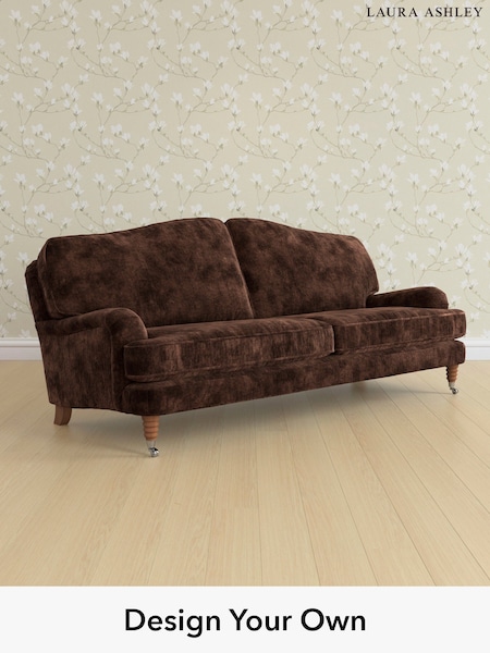 Kingsley Velvet/Chestnut Brown Lynden By Laura Ashley (E21947) | £1,600